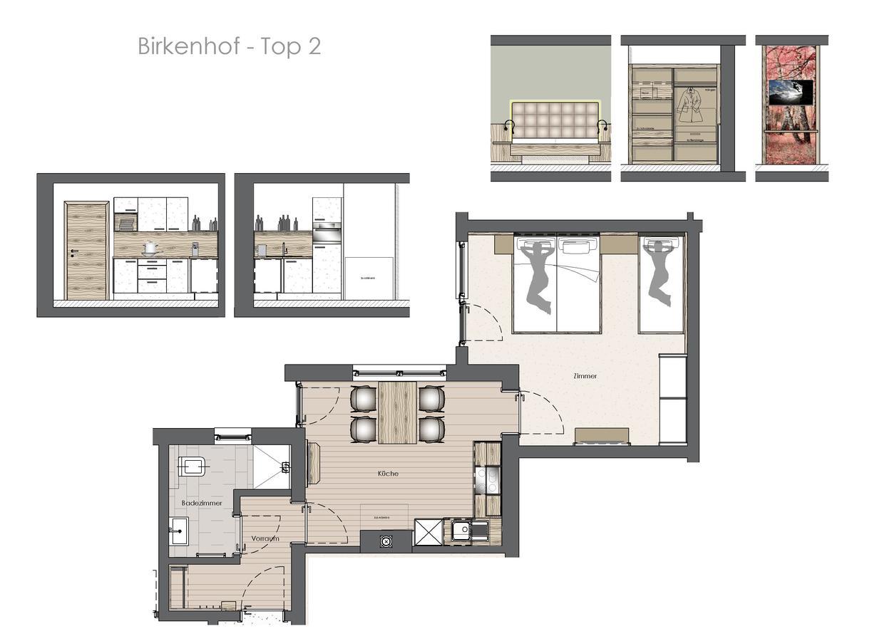 Appartement Birkenhof à Zell am Ziller Extérieur photo