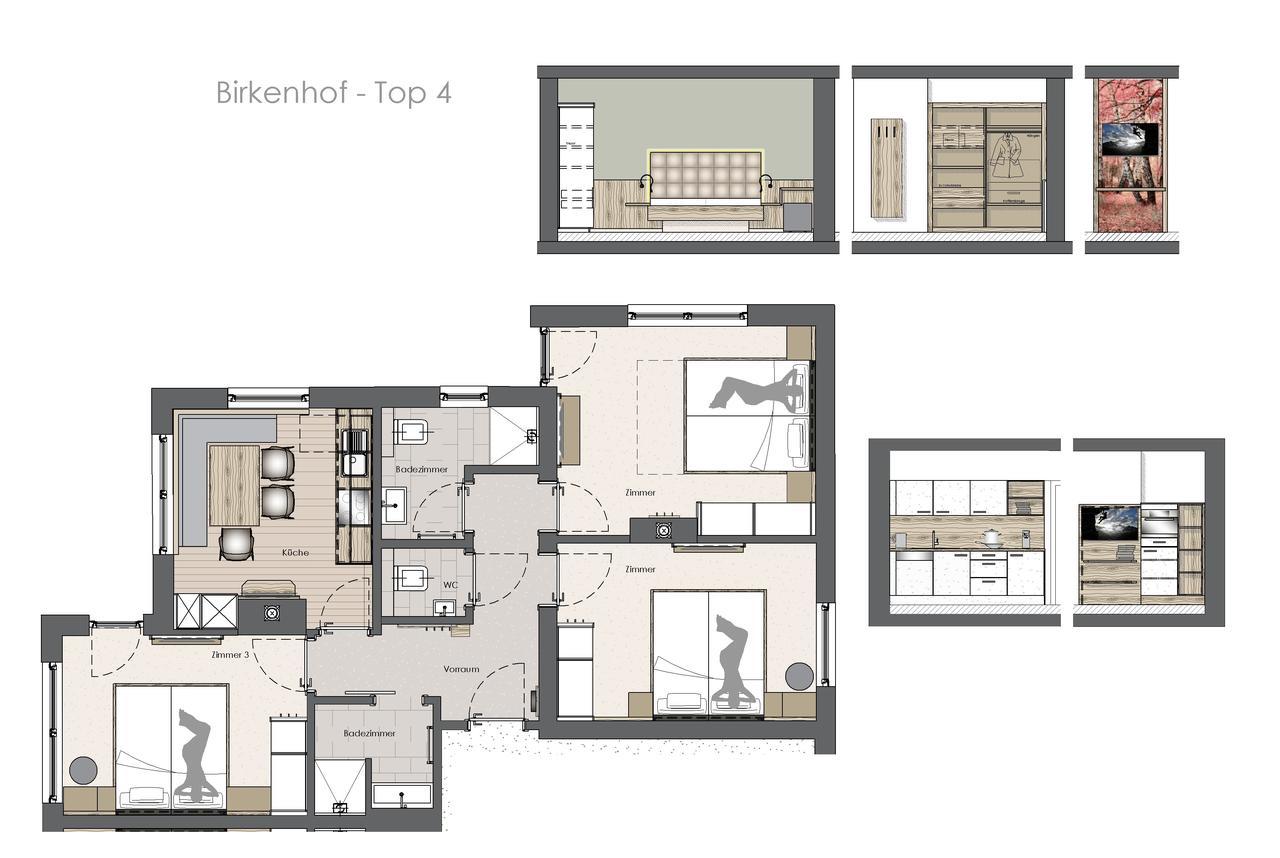Appartement Birkenhof à Zell am Ziller Extérieur photo