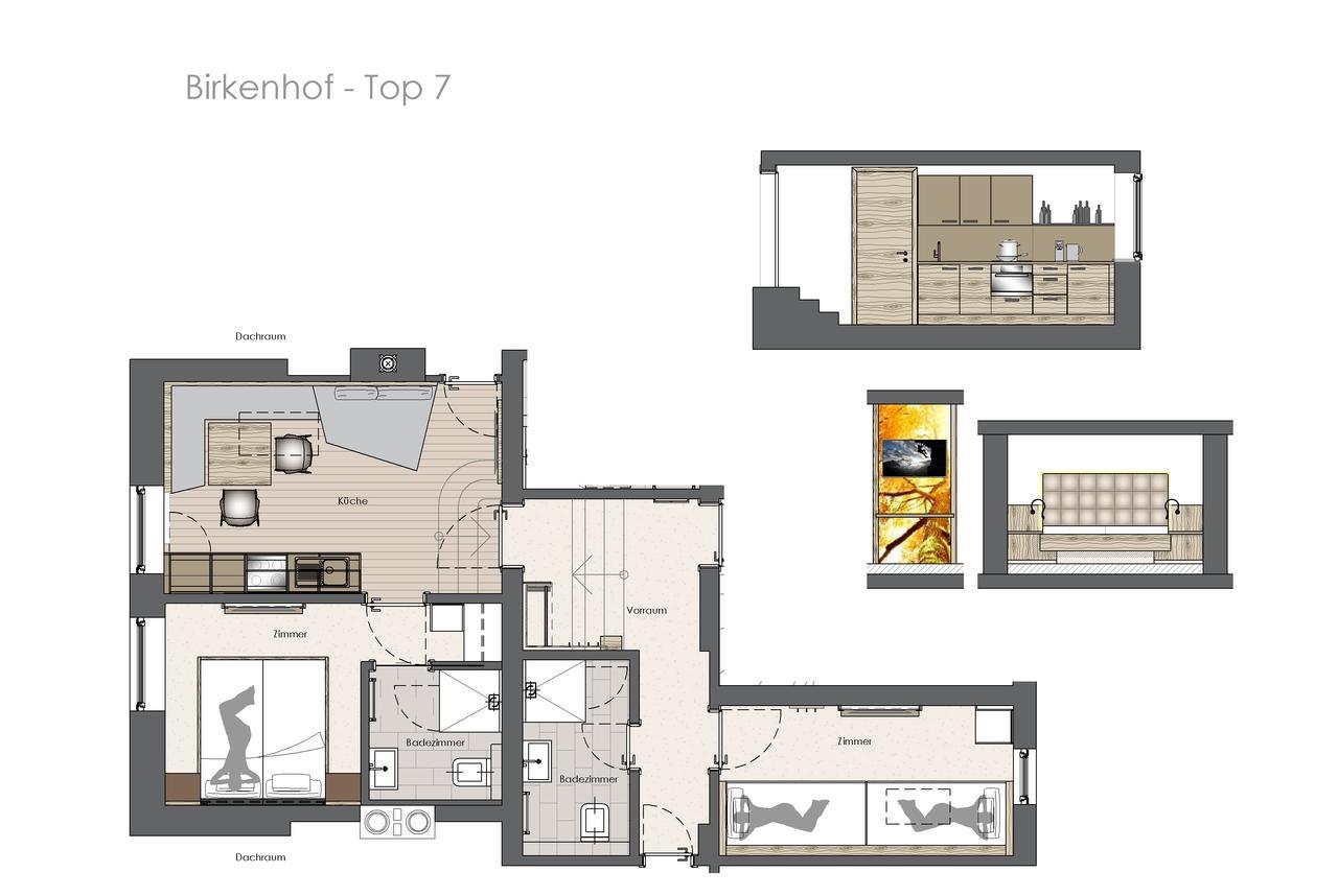 Appartement Birkenhof à Zell am Ziller Extérieur photo