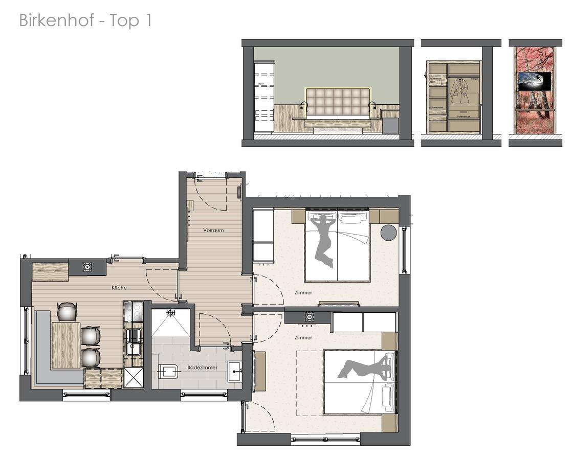 Appartement Birkenhof à Zell am Ziller Extérieur photo