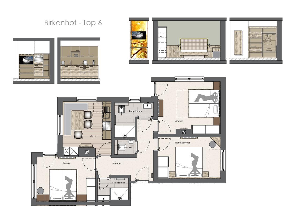 Appartement Birkenhof à Zell am Ziller Extérieur photo